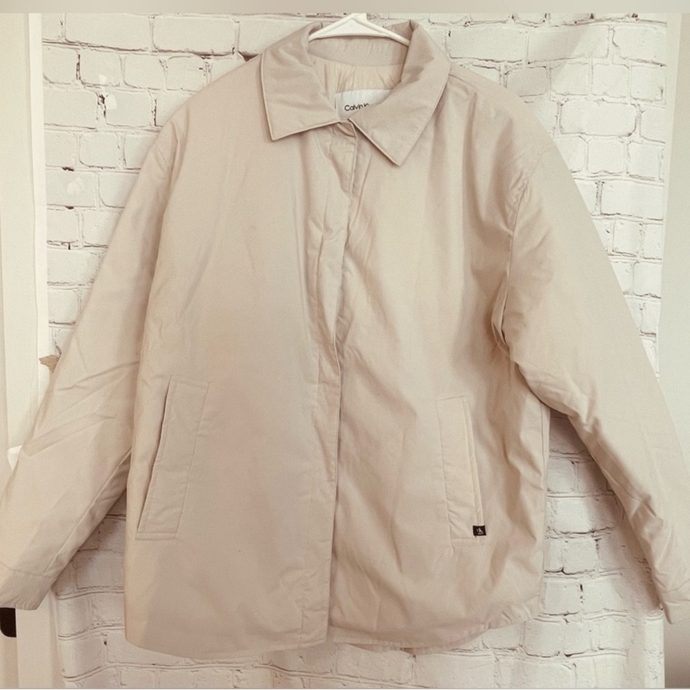 Calvin Klein Women's Beige Puffer Jacket